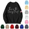 Unisex Printed Round Neck Long Sleeved Loose Fitting Long Sleeved Casual Long Sleeved Top Hoodie