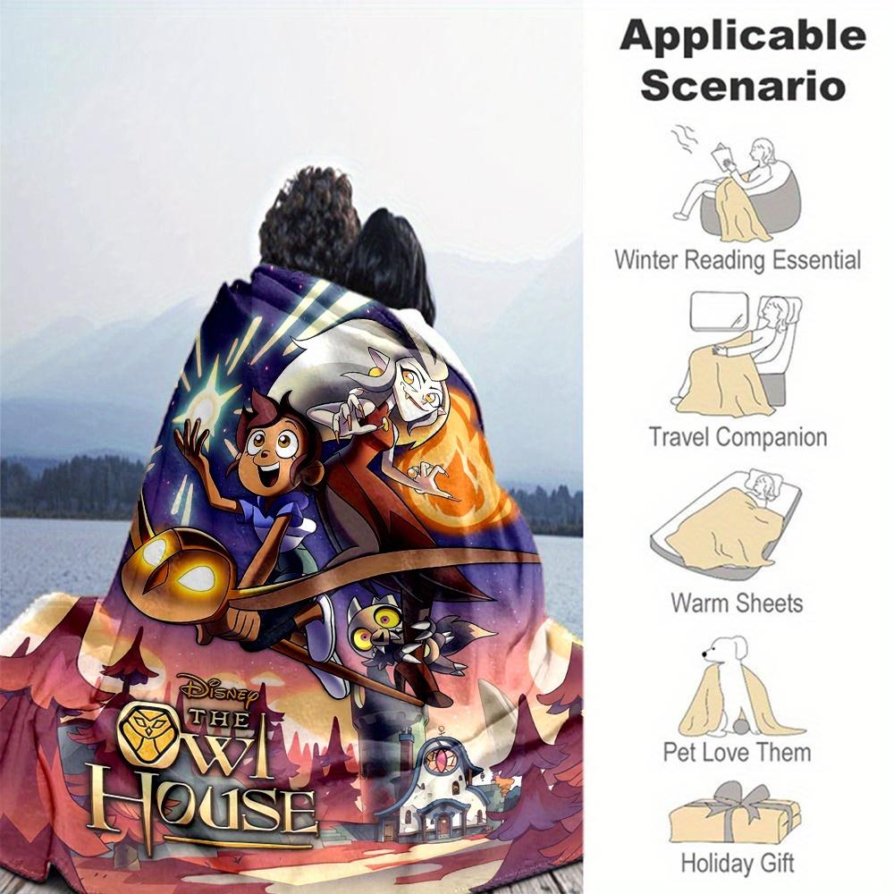 1pc, The Owl House Blanket Seasonal Gift for Friends, Soft Throw Blanket, Outdoor Blankets, Living Room, Travel