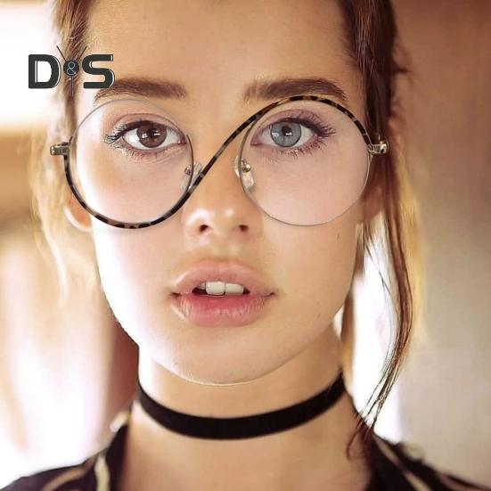 Hexenbrille, kultiges Design, flache Spiegel, leichter Metallrahmen, S-förmige Beine, runde Brille, Halloween-Party-Requisite, Cosplay-Brille