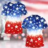 3D Print Tie-dye Pattern Style Stars Stripe Bald Eagle T-shirt for Men America 250 Years Independence Day Colors T Shirts 2026
