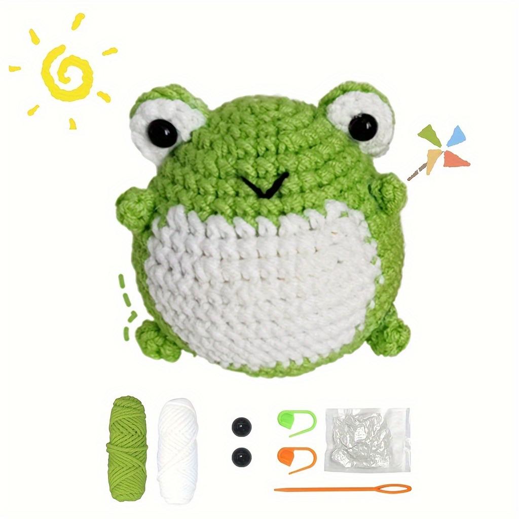 Tierfamilie Häkelset für AnfängerHäkel-Starter-Sets, DIY-Häkelset für Anfänger, Häkel-Strickset Schritt für Schritt