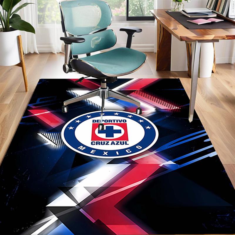 1pc Football Team Design Area Rug - Non-Slip, Soft & Cozy Floor Mat for Living Room, Bedroom, Office - Indoor/Outdoor Decorative Carpet