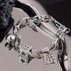 Fashionable Retro Bear Diamond Bracelet - Women's Unique High-End Charm