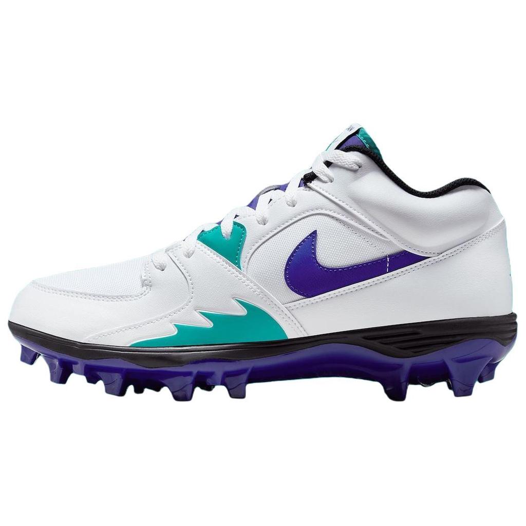 Air Jordan Stadium 90 Cleat 'Grape' (Unisex) White / New Emerald / Black / Grape Ice Soccer Shoes HQ0210 105