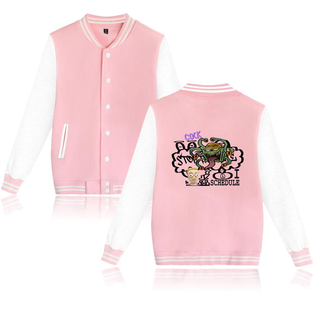 

Модная куртка Schedule I для женщин и мужчин, свободного покроя, бейсбольная куртка Harajuku, уличная одежда для весны и осени XXS розовый