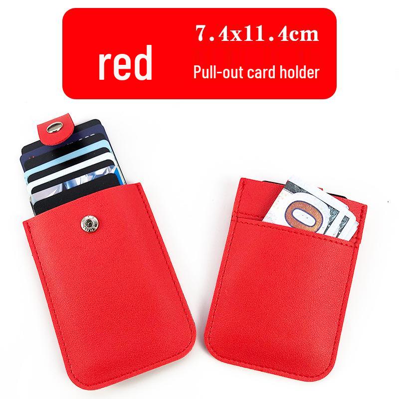 Exquisite Anti-Theft RFID Leather PU Card Holder: Universal, Spacious, & Stylish for Women