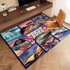 1 Stück Spiel Grand Theft Auto Druck Teppich - Weich, Waschbar, Rutschfest, Innenmatte, Wohnzimmer, Heimbüro Dekorativer Teppich, Büro Dekorativ