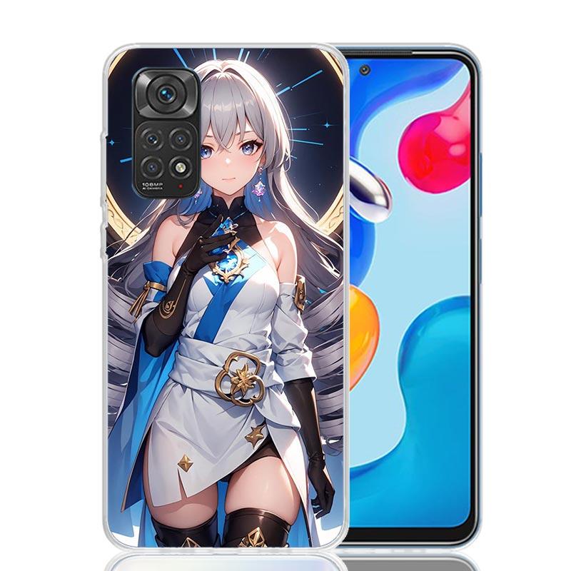 Honkai Star Rail Bronya Rand Phone Case For Xiaomi Redmi Note 15 14 13 12S 12 Pro Plus 11S 11E 11 11T 10S 10 Art Soft Pattern Co
