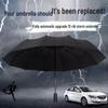 Thickened Automatic Folding Sunshade Umbrella - Enlarged, Anti-UV for Sun and Rain
