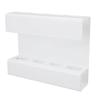 Wall Mount Straw Holder with Adhesive Bottom Drainage Acrylic Cabinet Door Reusable Straw Storage   for Kitchen Tabletop