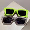 Vintage Square Sunglasses Women Men Luxury Brand Designer Sun Glasses Punk Classic Rivet Shades Fashion Trendy