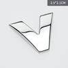 Custom 3D Car Number Alphabet Stickers Zinc Alloy Metal Chrome Emblem Scratch Proof Durable for Auto Badge Motorcycle Laptop Decor