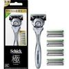 Schick KIWAMI Sensitive Skin 5-Blade Combo Pack Holder (with Blade + 4 Replacement Blades) Razor