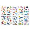Children's Tattoo Stickers Sea Animal Character Props Decorating Play Stickers Aquatic Life Type II Type 10 Types 1 Set 1 Pcs Aquatic Life