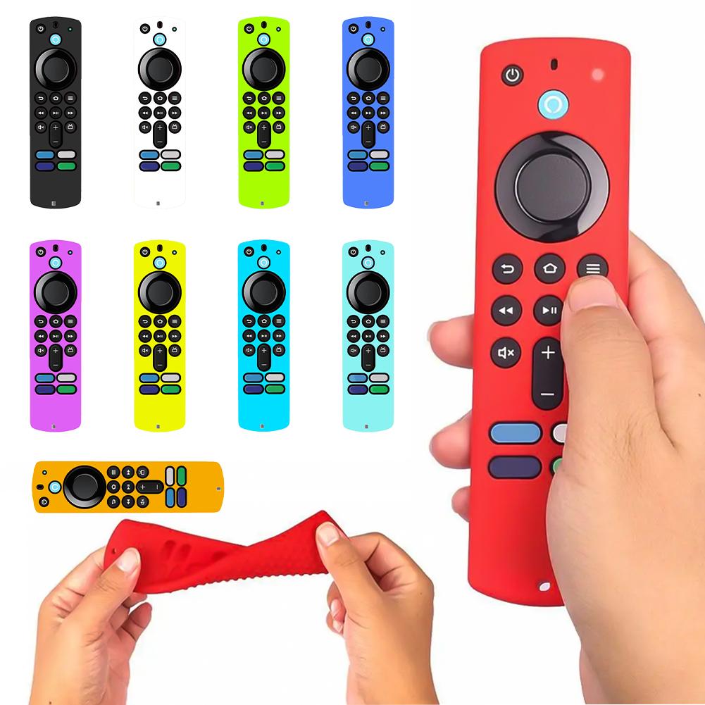 Silicone Remote Control Covers For Amazon Fire TV Stick (3rd Gen) L5B83G Shockproof Resistant Replacement Cover Protective Case