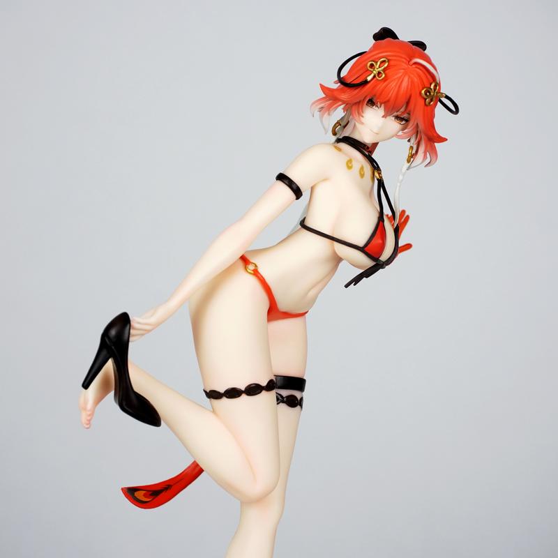 Figura Anime Changli Wuthering Waves Costume da Bagno Collezionabile Modello in PVC Merchandising del Gioco Decorazione per Scrivania Regalo di Compleanno Studenti Universitari