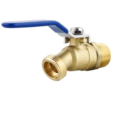 M5TF Gartenschlauchadapter 3/4 Zoll GHT Auslass x NPT Einlass Messing Wasserhahn Kugelhähne Wassertransportanschluss Entleerungsschalter