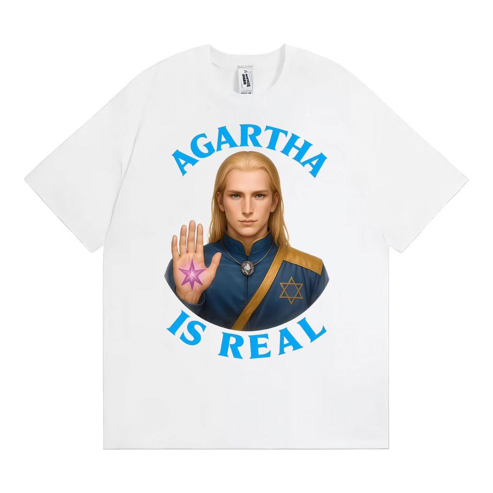 Agartha Is Real Classic Graphic Tshirts Unisex WOMEN Fashion Vintage Short Sleeve T Shirt Summer Oversized Cozy Tshirt Streetwear