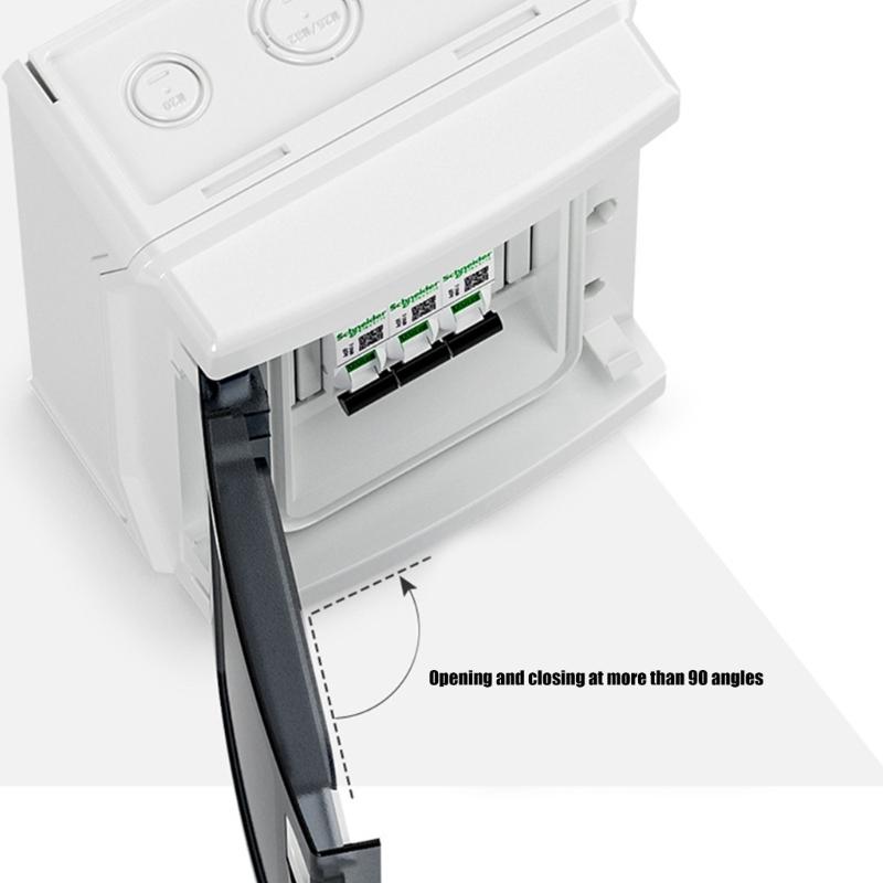 Wasserdichte Kunststoff-Sicherungskasten 5 Stromkreis-Kapazität Transparenter Deckel DIN-Schienenmontage für sichere elektrische Verteilung