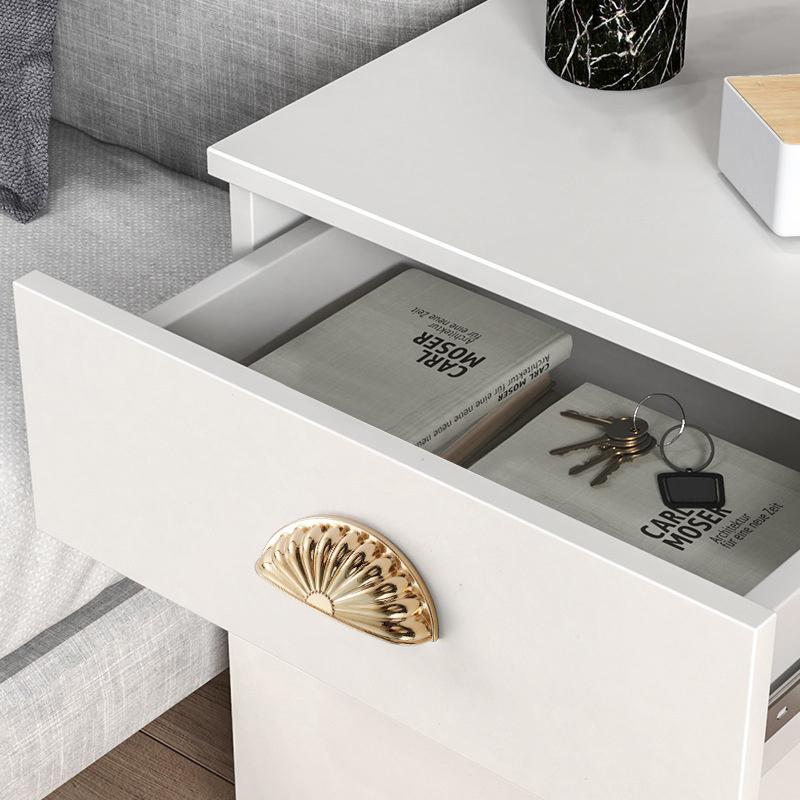Semicircle Shell Cabinet Handles Wear Resistant Solid Zinc Alloy Drawer Pulls for Laundry Room Cabinet Headboard Upgrade