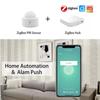 Mini Tuya Zigbee PIR Motion Smart Sensor Wireless Body Infrared Detector Security Smart Life App Control Alexa Google Home