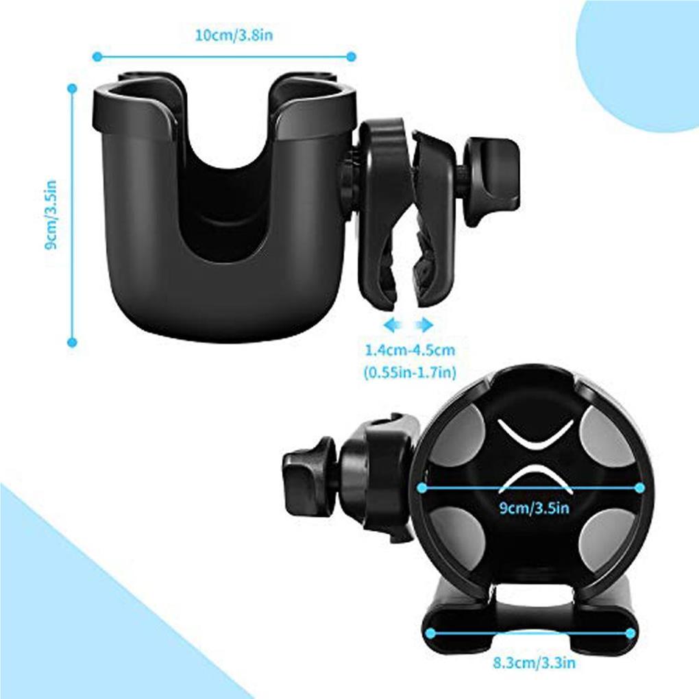 Cup Holder Rubber Handy Installation Workmanship Wheelchair Supplies Free Rotation Bottle Mount Multicolored Phone Stand