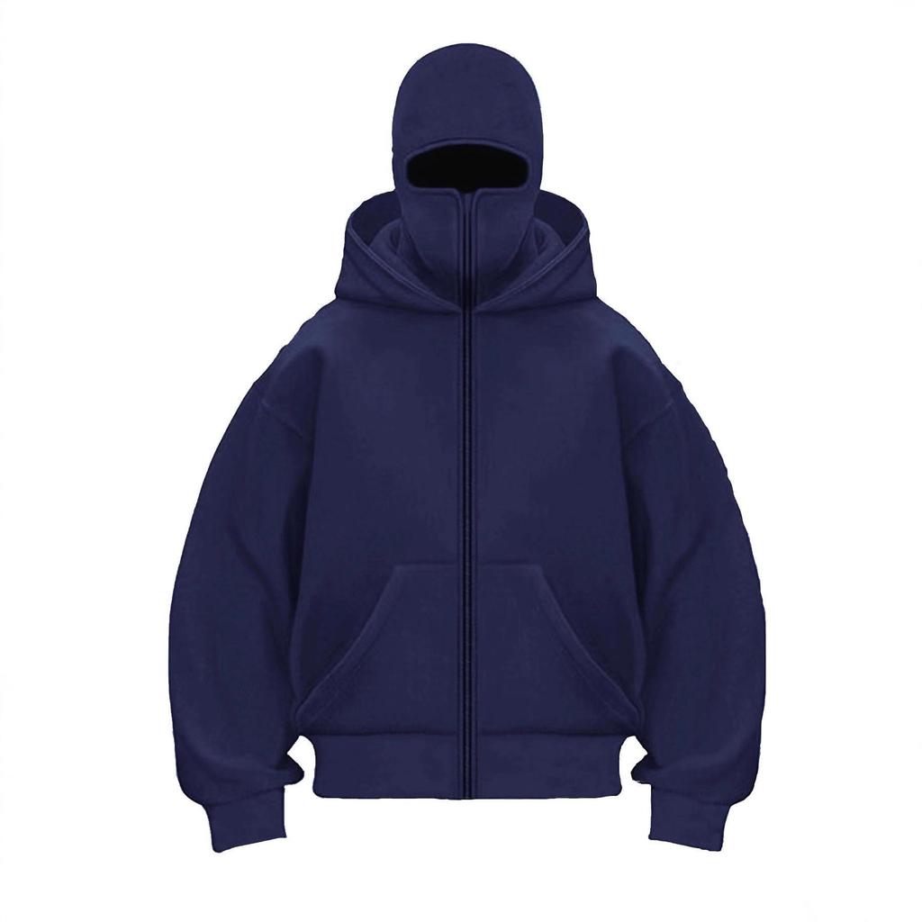 2026 Men's Double-Hooded Sweatshirt Jacket - New Spring Fashion, 250g