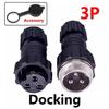 5/20Sets GX16 Aviation Connector M16 Waterproof Back Nut Docking Male&Female Plug And Socket 2/3/4pin 5pin 6pin 7pin 8pin 9pin