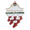 Christmas Resin Creative Stockings Family Nameplate Diy Christmas Ornament For Decor Home