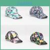 Casquette de Baseball Classique avec Impression Numérique Chapeau de Soleil pour l'Été Tenue Décontractée d'Extérieur