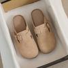 Women's Plus Size Birkenstock 2026 Suede Slip-on Flats - Retro Casual, Closed-Toe for Spring & Autumn