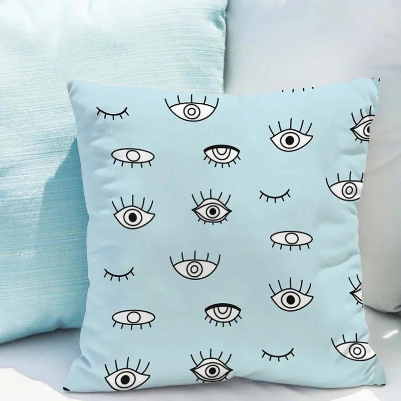 Pillowcases X Cushions Eyelash Cushion Cover for Pillow Covers Decorative Couch Pillows Double-sided Printing Short Plush