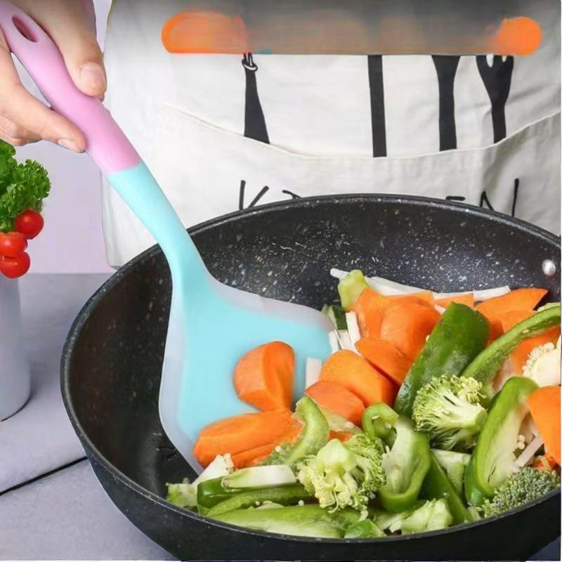 Półprzezroczysta silikonowa łopatka do tamagoyaki i naleśników - Nieprzywierająca, odporna na wysokie temperatury, do pizzy i naleśników