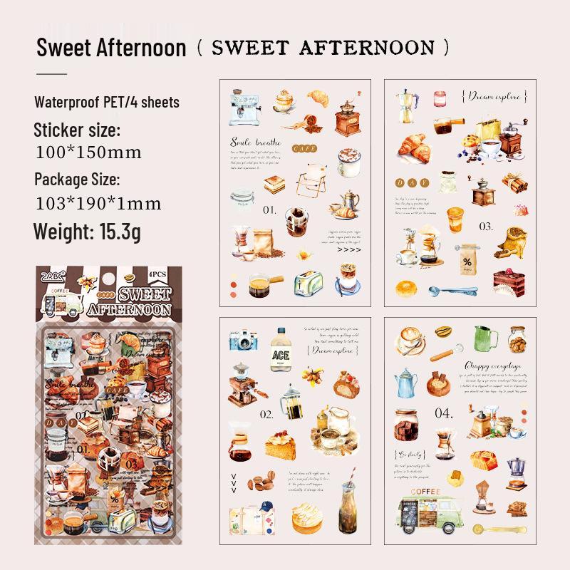 Yuezhen Hand Account Aroma Stickers: Mellow PET Die-cut for Gourmet Material