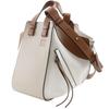 Loewe Hammock Small Handbag 2WAYShoulder Brown / White Calfskin Women Used