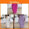 Milk Silk Casual Long Dress With Short Sleeves And Oneshoulder Neck For Summer Wear