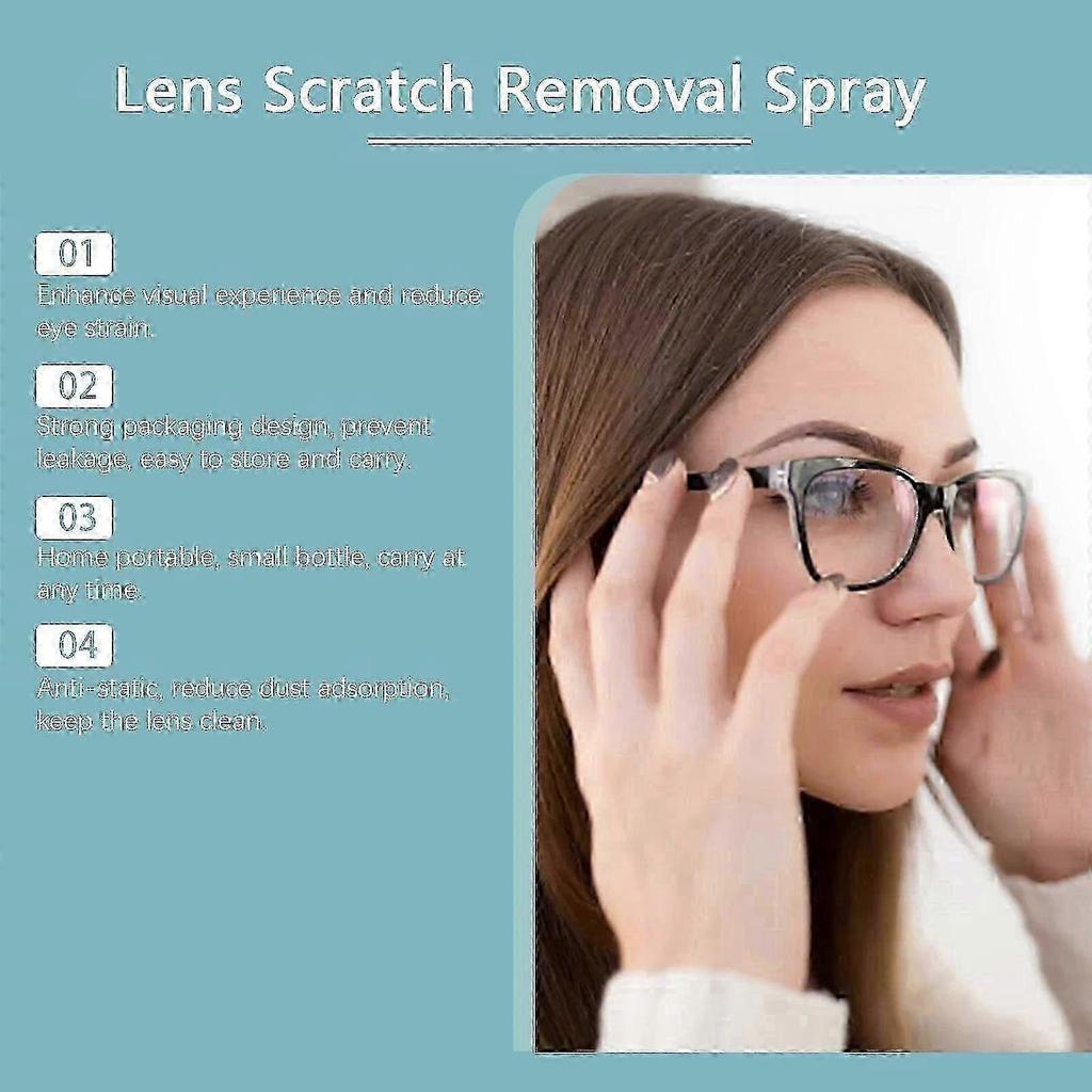 2025 Lens Scratch Remover 100ml, Quick Repair for Glasses, Removes Scuffs & Scratches, Restores Clarity, Optical Lens Cleaner & Restorer