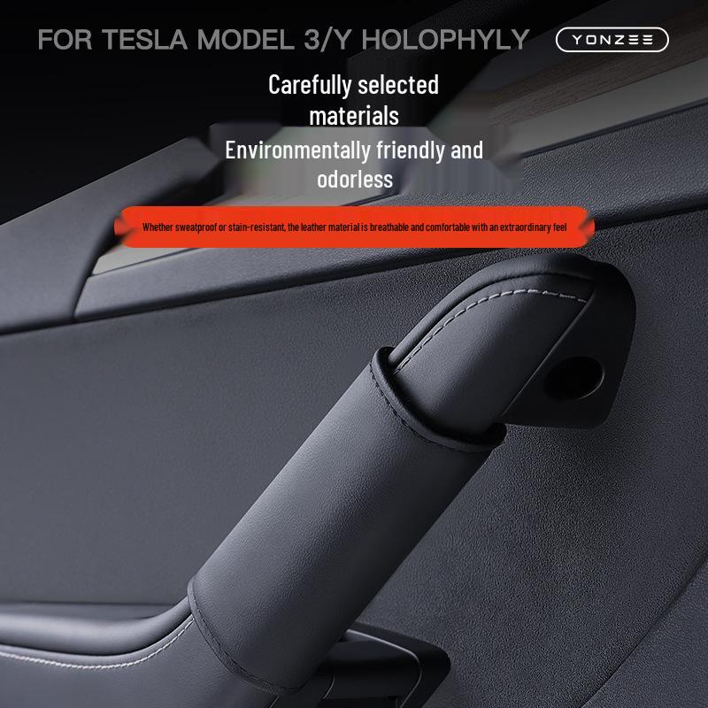 Autocollants de Protection pour Accoudoir et Poignée de Porte Tesla Model 3/Y - Accessoires Intérieurs de Voiture