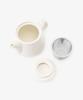 Afternoon Tea Living GK64 Logo Works Teapot with Strainer, White