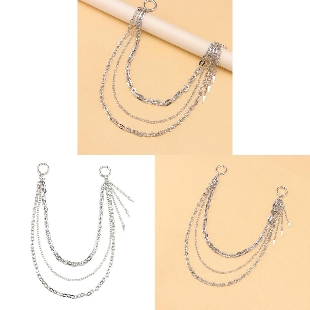 Hip Hop Metal Chain Belt With Lobster Lock For Men And Women Stylish Waist Jewelry