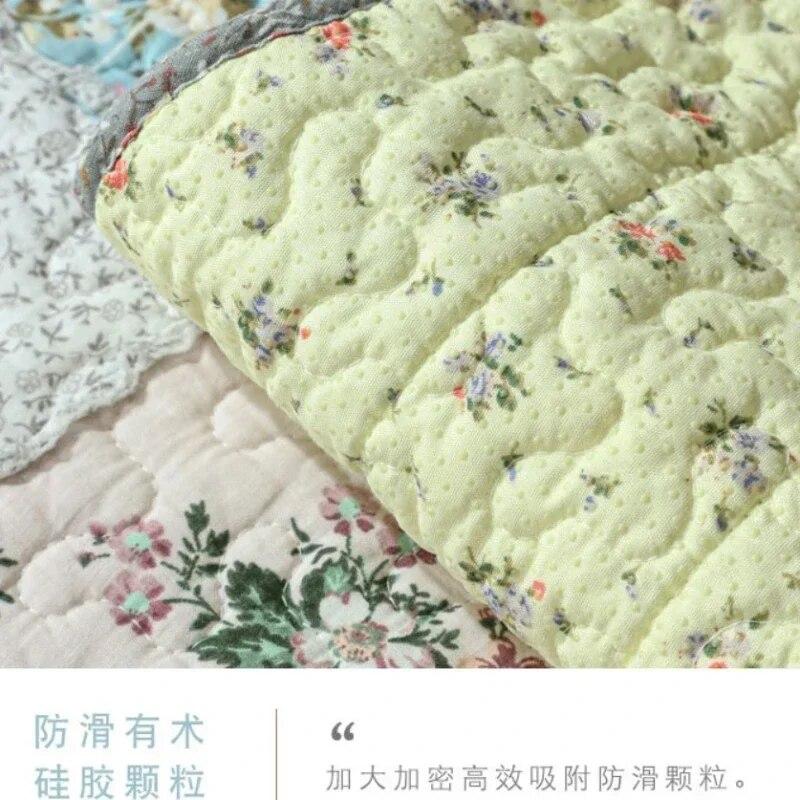 Pastoral Washable Sofa Mat Sofa Cover New Gird Style Seat Cushions Four Seasons Universal Home Textile Home Mat