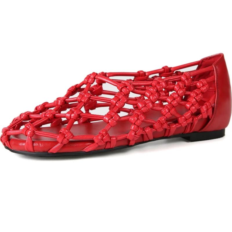 Fashion Women Jelly Flats Mesh Ballet Square Toe Fashion Slip-On Flats Lightweight Casual Slides Women Sandals Breathable Summer Beach