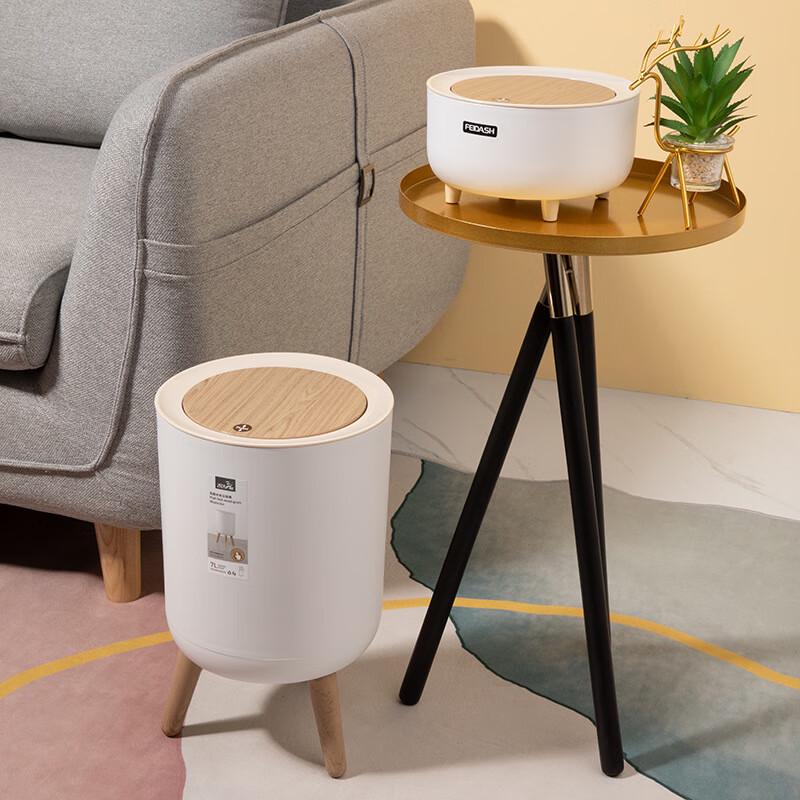 Mini cestino da scrivania creativo OUGU con coperchio