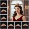 Wunderschöne barocke Kristallkrone Elegante Strass-Tiara Luxuriöse Kristall-Tiara Brautfeier