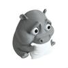 Endearing Hippo Figurine With Emotional Expression Study Desk Decorative