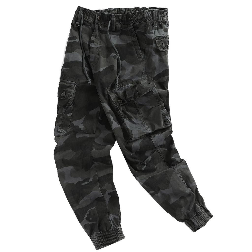 Camouflage Casual Cargo Pants Men Fashion Multi-Pockets Streetwear Loose Trousers Male Jogger Cotton Military Daily Pants