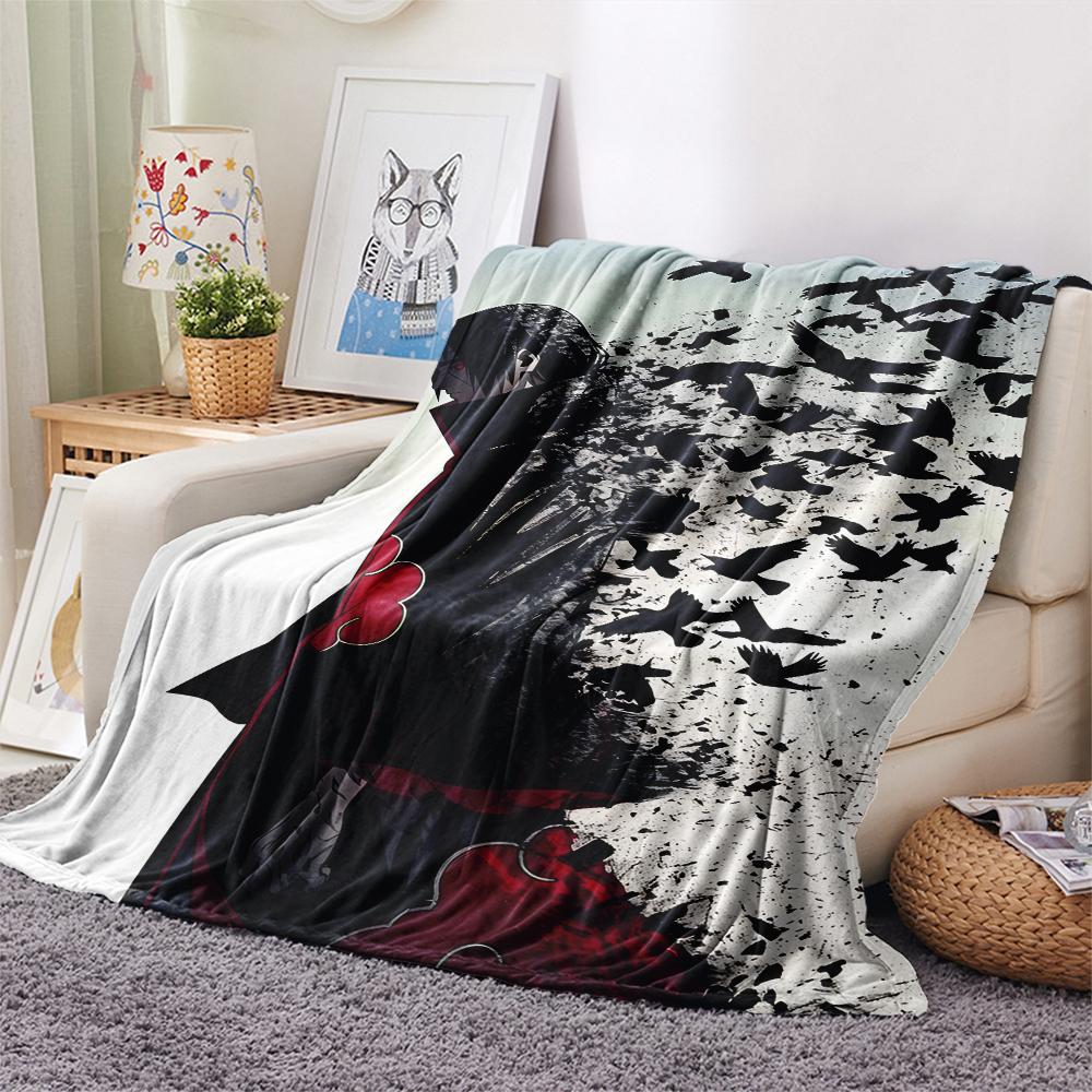 1Pc Cartoon Print Flannel Blanket, High Quality Comfortable for All Seasons, Home Decor, Warmth and Comfort, Perfect for Christmas Birthday Gift