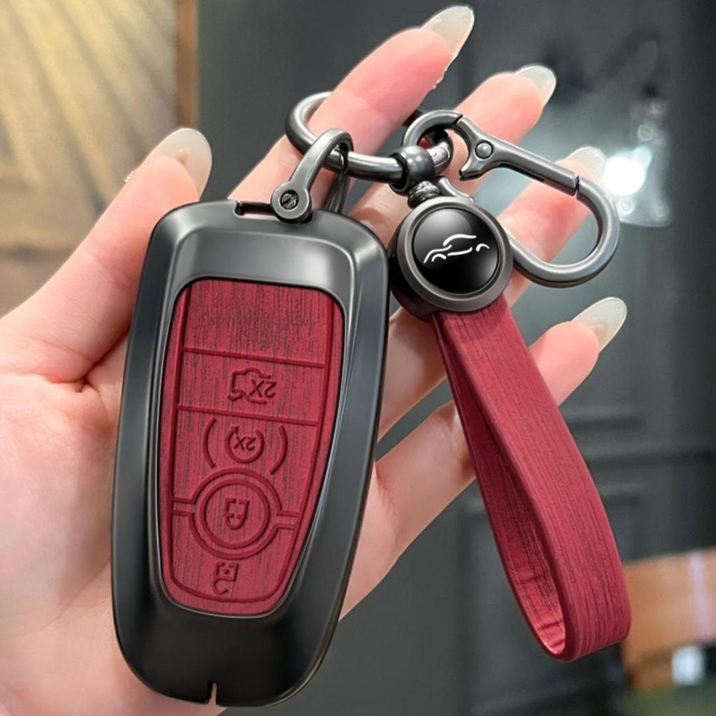 4 Buttons Car Remote Key Case Cover Shell Fob For Ford Edge Fusion Mustang Explorer F150 F250 F350 Ecosport Protector Holder Keyless