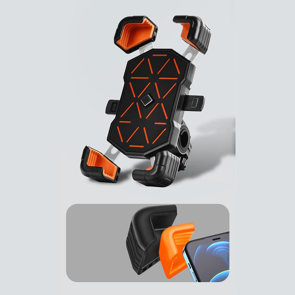 Bike Phone Holder Anti Shake Lightweight Multifunctional Navigation Cell Phone Clamp for s Mountain Bikes