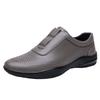 Summer New Men Fashionable Lightweight Casual Soft Soled Leather Shoes Brand Outdoor Men Hollow Breathable Lace Up Sports Shoes